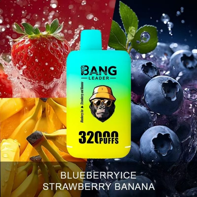 Bang leader 32K puffs-BLUEBERRY ICE & STRAWBERRY BANANA Bang leader 32K puffs-BLUEBERRY ICE & STRAWBERRY BANANA