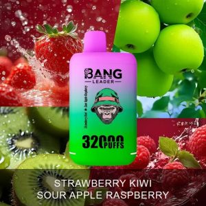 Bang leader 32K puffs-STRAWBERRY KWI & SOUR APPLE RASPBERRY Bang leader 32K puffs-STRAWBERRY KWI & SOUR APPLE RASPBERRY