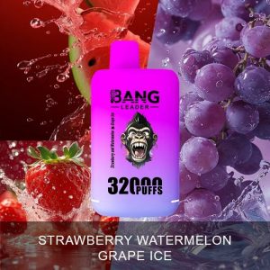 Bang leader 32K puffs-STRAWBERRY WATERMELON & GRAPE ICE Bang leader 32K puffs-STRAWBERRY WATERMELON & GRAPE ICE
