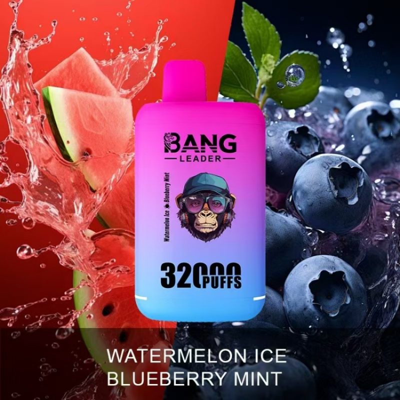 Bang leader 32K puffs-WATERMELON ICE & BLUEBERRY MINT Bang leader 32K puffs-WATERMELON ICE & BLUEBERRY MINT