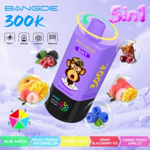 BangDe 300K puffs-Blue Pasture Peach Mango Watermelon Cherry Cola Iced Grape Blackberry Mango Peach Apricot BangDe 300K puffs-Blue Pasture Peach Mango Watermelon Cherry Cola Iced Grape Blackberry Mango Peach Apricot