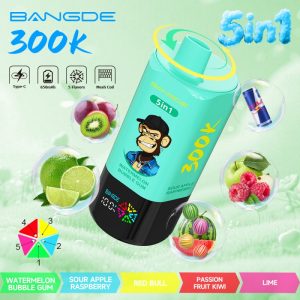 BangDe 300K puffs-Watermelon Bubble Gum Sour Apple Raspberry Red Bull Passion Fruit Kiwi Lime BangDe 300K puffs-Watermelon Bubble Gum Sour Apple Raspberry Red Bull Passion Fruit Kiwi Lime