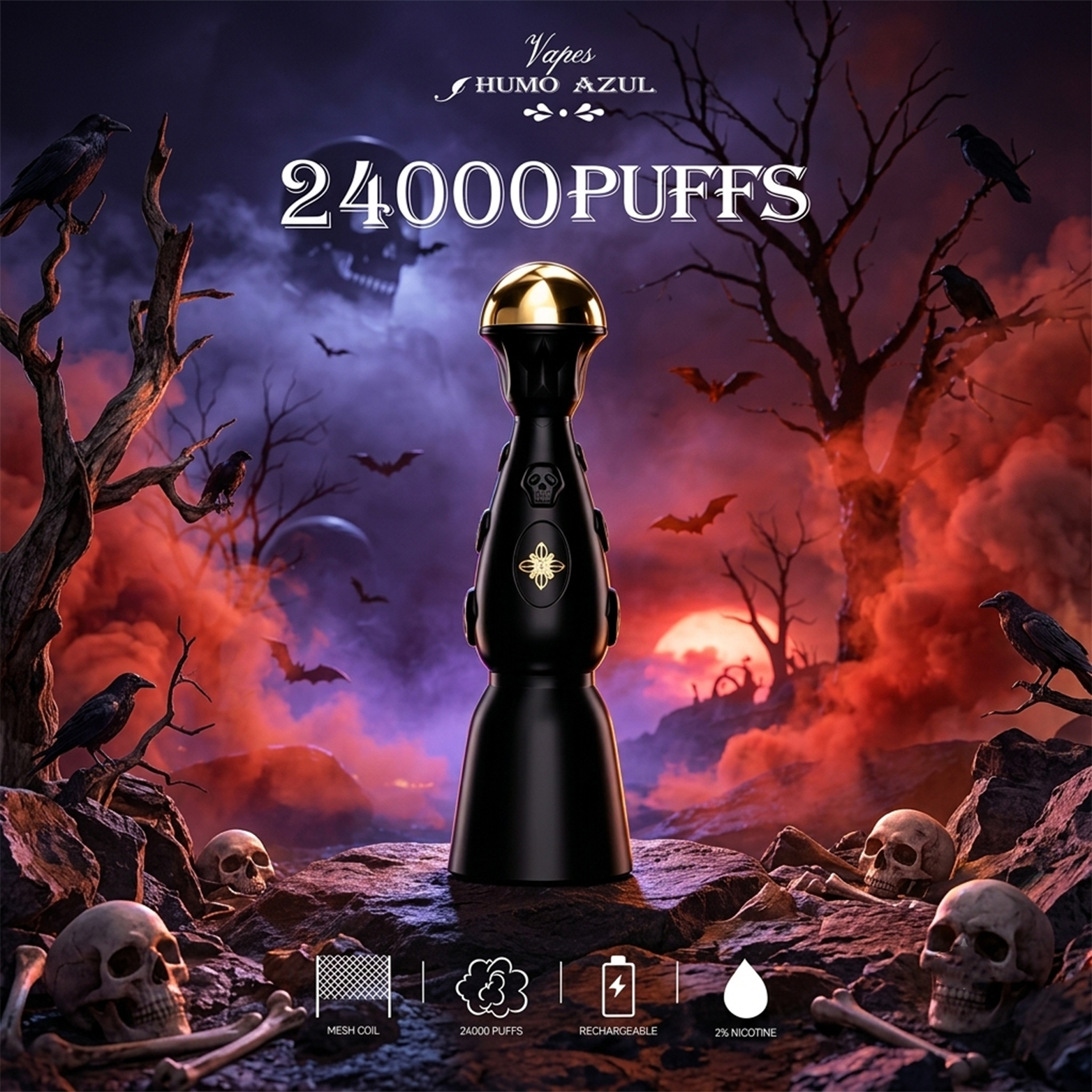 Dark night edition 24K puffs