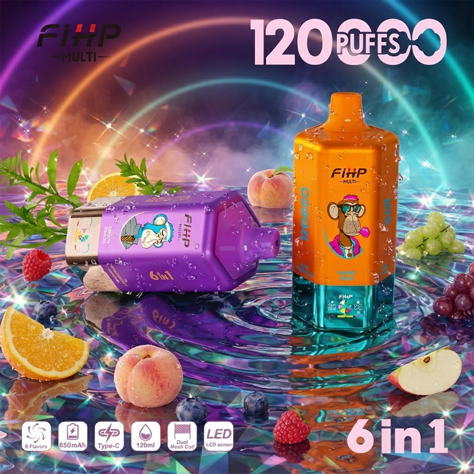FIHP 120000 6in1 Multiple Flavors