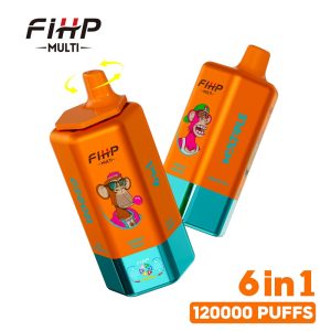 FIHP 120k 6in1 Multi-Peach Berry & Triple Melon & Grape Ice & Black Dragon Ice & Fizzy Cherry Ice & Gummy Bear