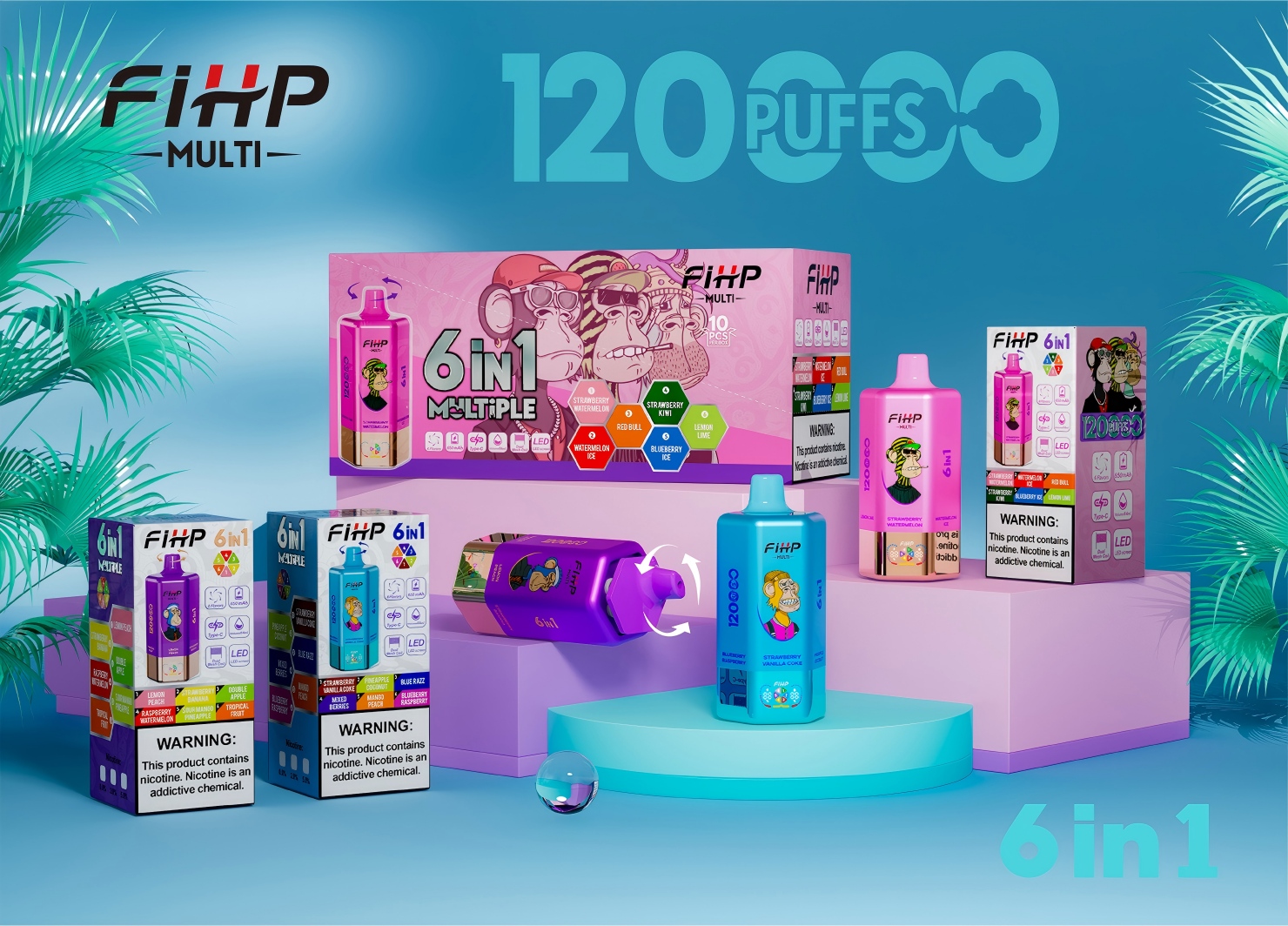 FIHP 120k 6in1 flavors