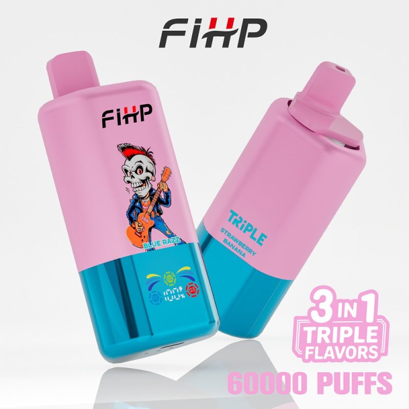 FIHP 60000 3in1 Triple Flavors-Pineapple Coconut & Blue Razz & Strawberry Banana FIHP 60000 3in1 Triple Flavors-Pineapple Coconut & Blue Razz & Strawberry Banana