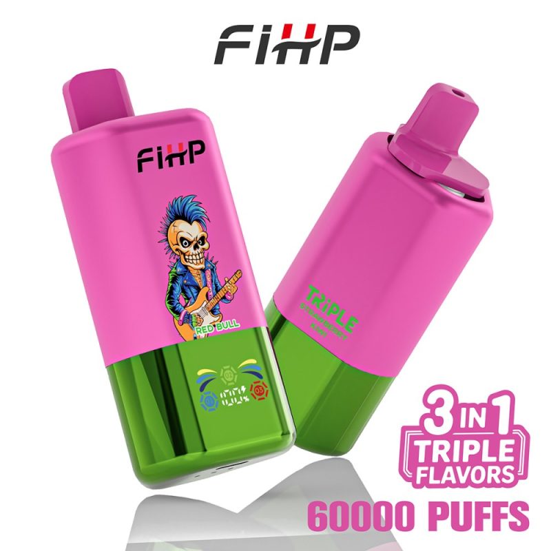 FIHP 60000 3in1 Triple Flavors-Watermelon Ice & Red Bull & Strawberry Kiwi FIHP 60000 3in1 Triple Flavors-Watermelon Ice & Red Bull & Strawberry Kiwi