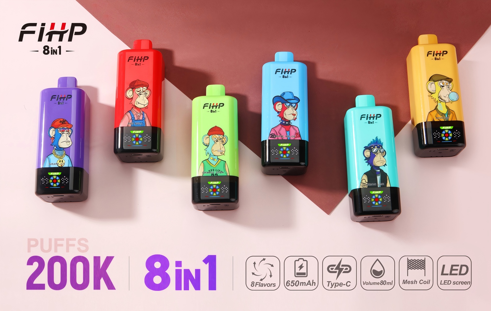 FIHP 8in1 200000 PUFFS FIHP 8in1 200000 PUFFS