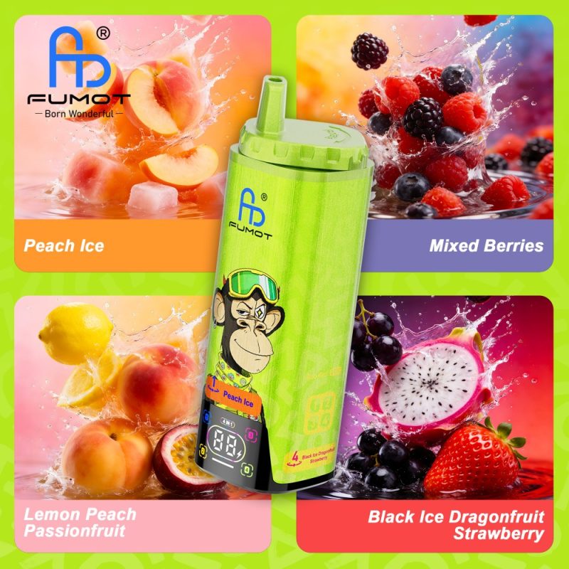 Fumot ECO 4in1 80K-Peach Ice & Mixed Berries & Lemon Peach Passionfruit & Black Ice Dragonfruit Strawberry Fumot ECO 4in1 80K-Peach Ice & Mixed Berries & Lemon Peach Passionfruit & Black Ice Dragonfruit Strawberry