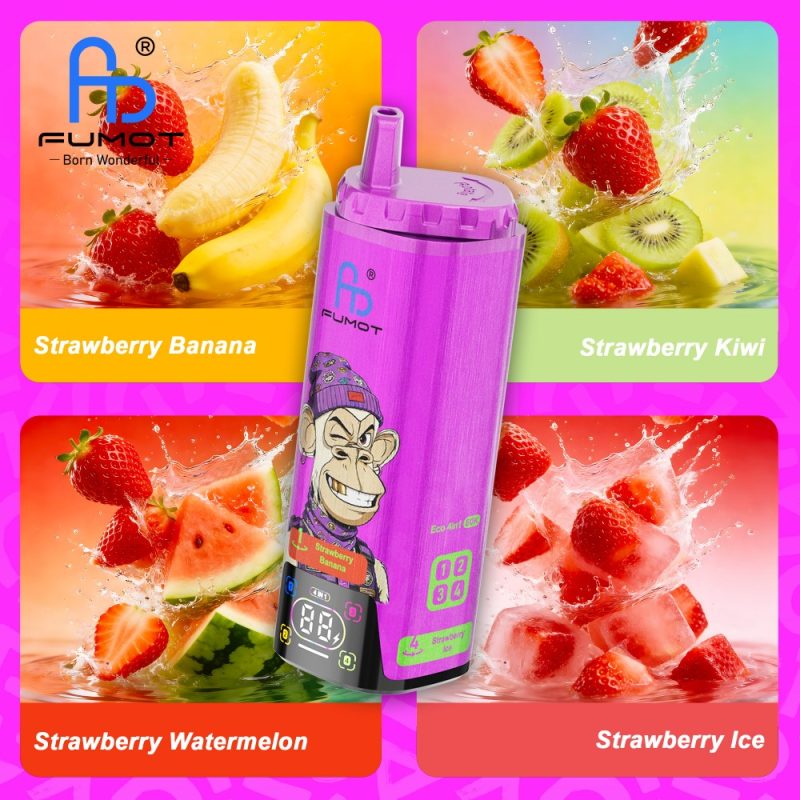 Fumot ECO 4in1 80K-Strawberry Banana & Strawberry Kiwi & Strawberry Watermelon & Strawberry Ice Fumot ECO 4in1 80K-Strawberry Banana & Strawberry Kiwi & Strawberry Watermelon & Strawberry Ice