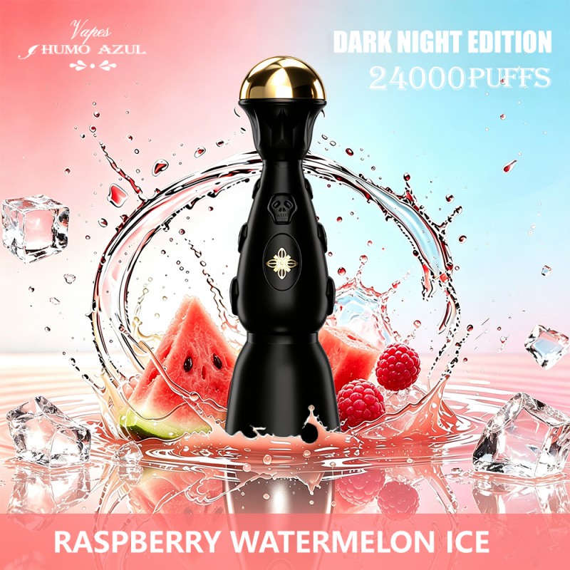 Humo AZUL Dark night edition 24000 puffs-Raspberry Watermelon Ice Humo AZUL Dark night edition 24000 puffs-Raspberry Watermelon Ice