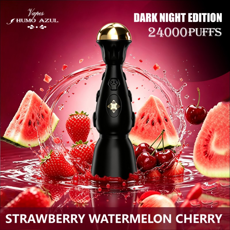 Humo AZUL Dark night edition 24000 puffs-Strawberry Watermelon Cherry Humo AZUL Dark night edition 24000 puffs-Strawberry Watermelon Cherry
