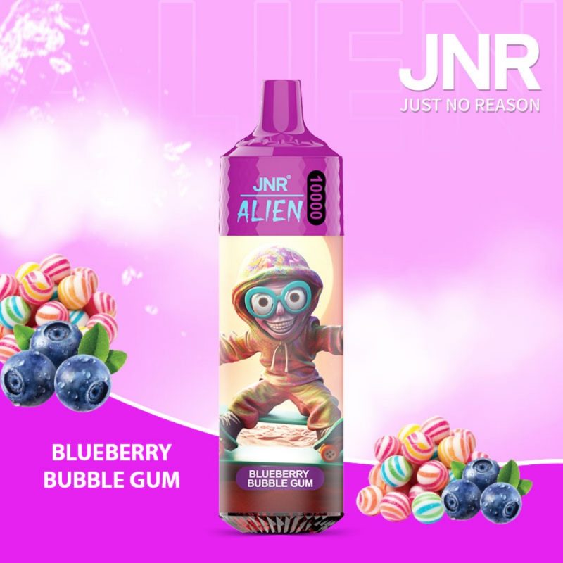 JNR ALIEN 10000 Puffs-BLUEBERRY-BUBBLE-GUM JNR ALIEN 10000 Puffs-BLUEBERRY-BUBBLE-GUM