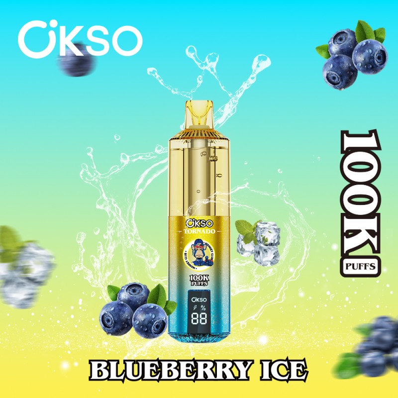 OKSO tornado 100k puffs-Blueberry Ice