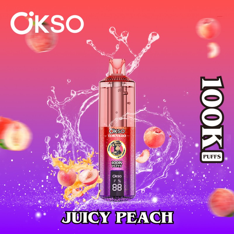OKSO tornado 100k puffs-Juicy Peach