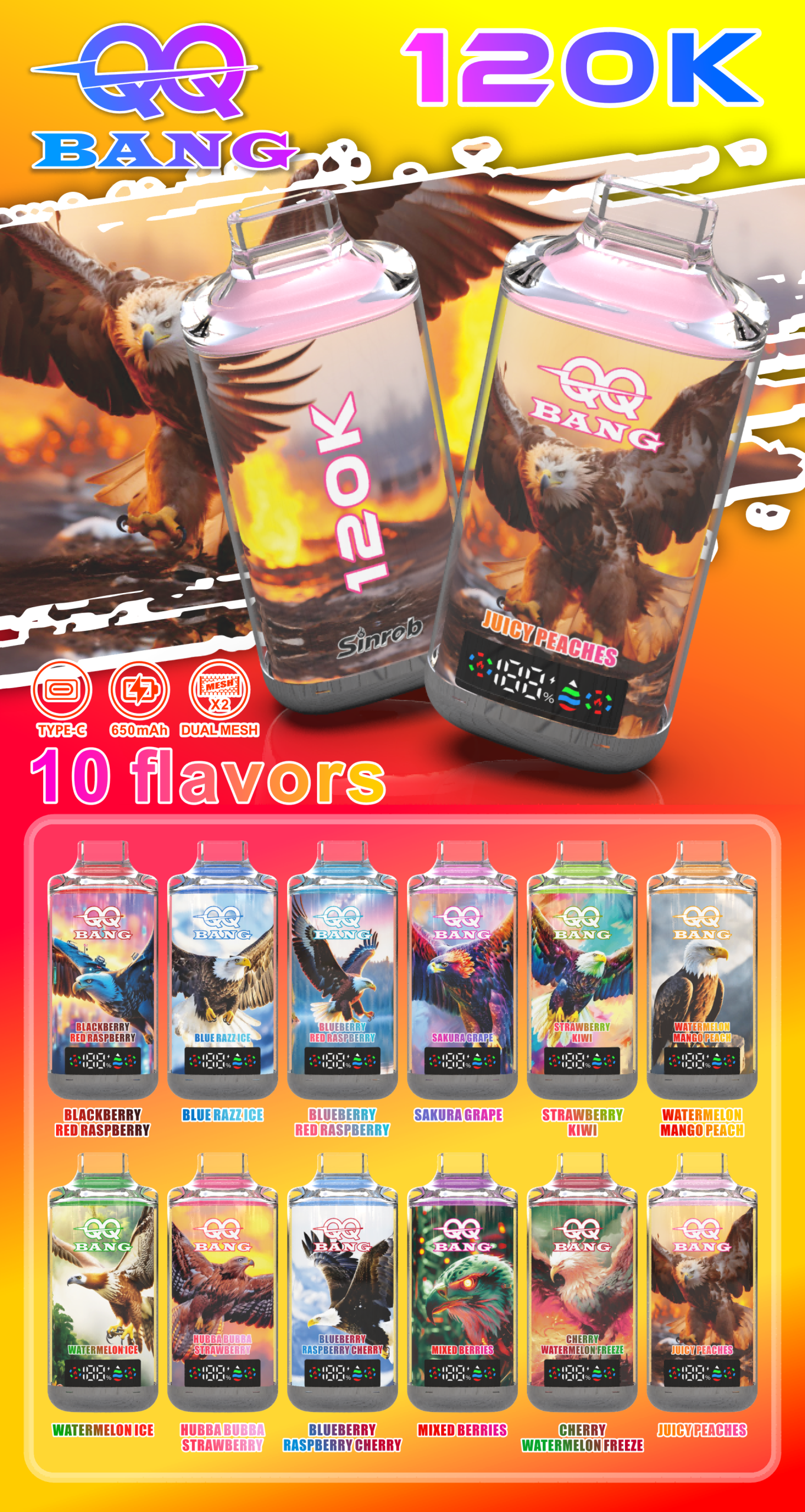QQBANG 120000 puffs