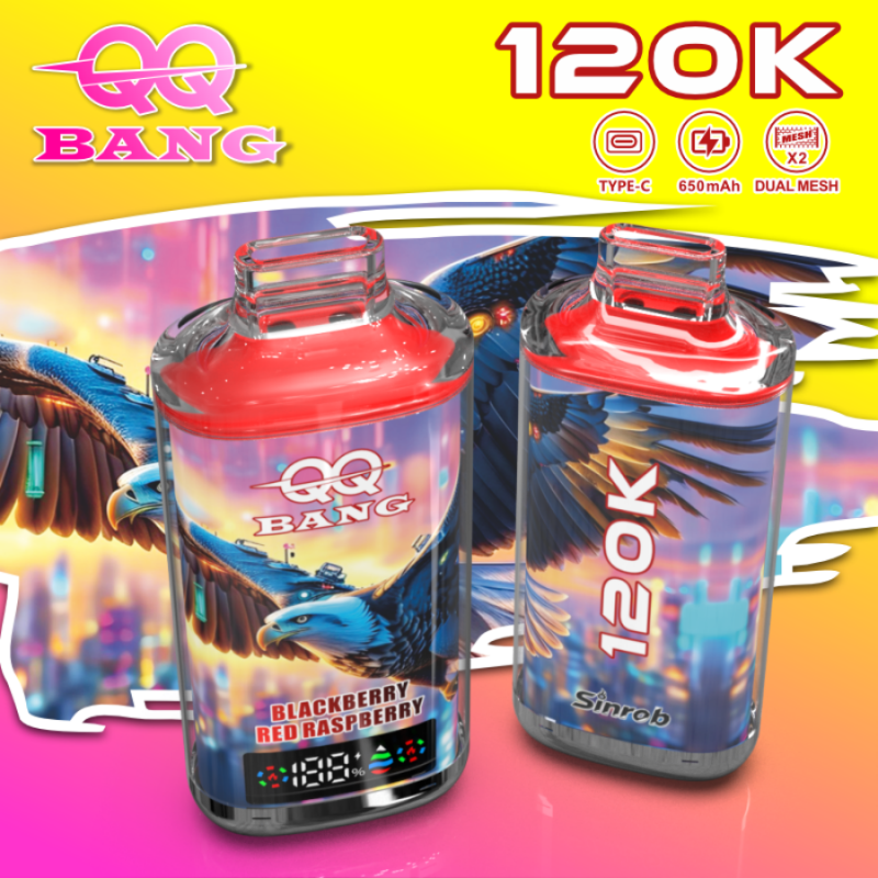 QQBANG 120K puffs-blackberry red raspberry