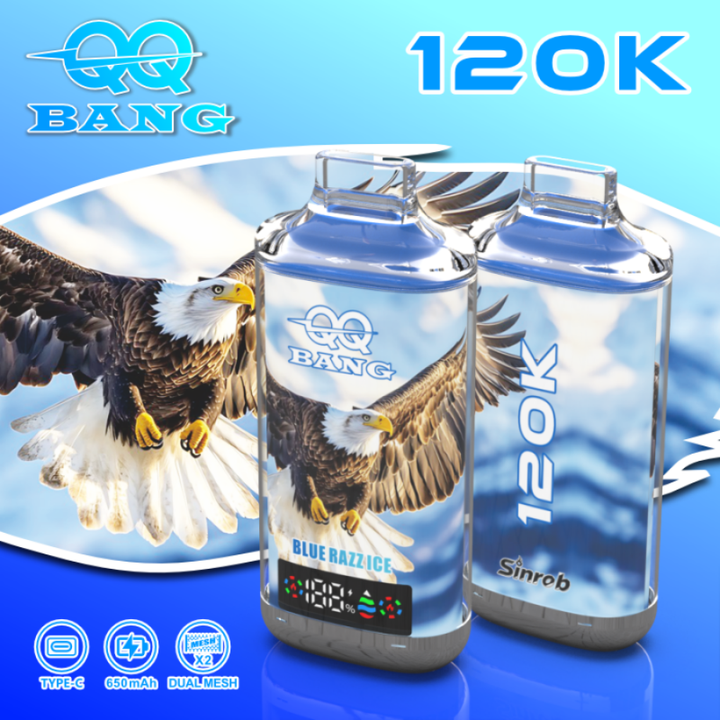 QQBANG 120K puffs-blue razz ice