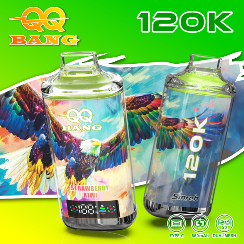 QQBANG 120K puffs-strawberry kiwi
