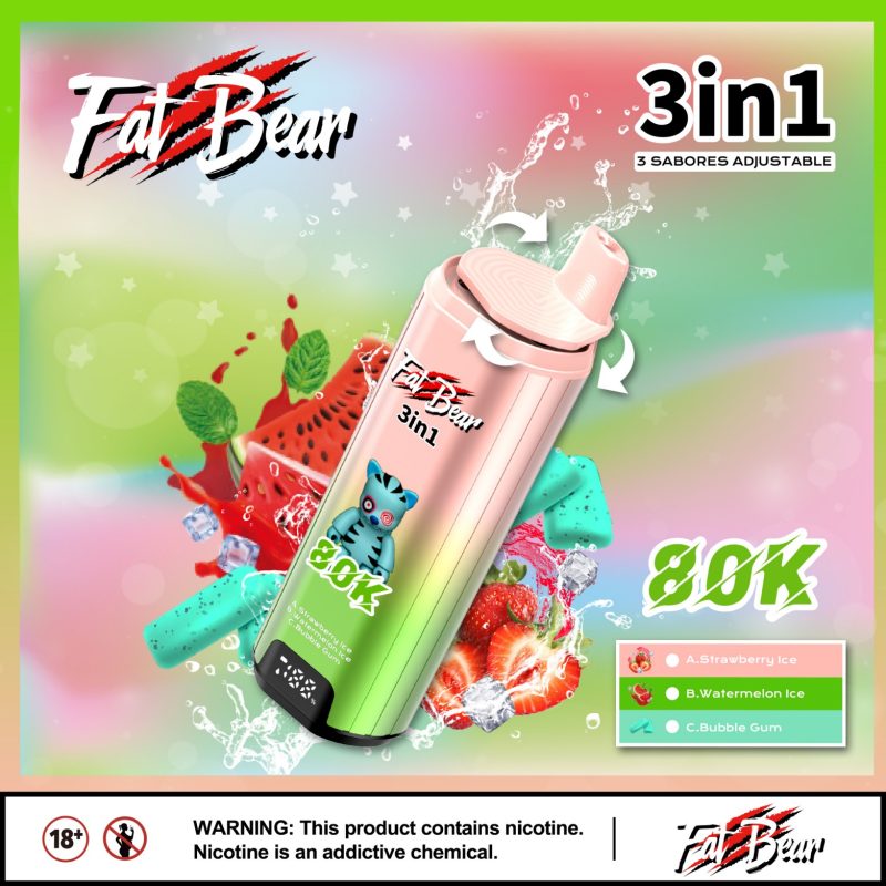 Strawberry Ice + Watermelon Ice + Bubble Gum