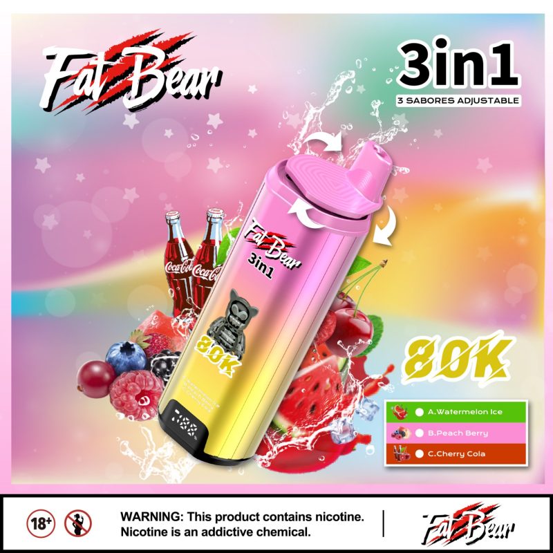 Watermelon Ice + Peach Berry + Cherry Cola