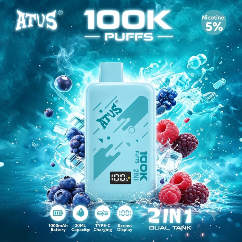 ATVS 100K 2in1-Blueberry & Blueberry Sour Raspberry