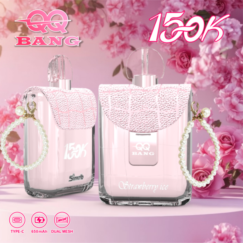 QQBANG 150K puffs-strawberry ice