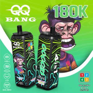 QQBANG 180K puffs-passion fruit pineapple peach iceapple iceblueberry peachraspberry grape