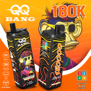 QQBANG 180K puffs-triple mangoblueberry iceblackcurrant pineapple icepeach pear ice