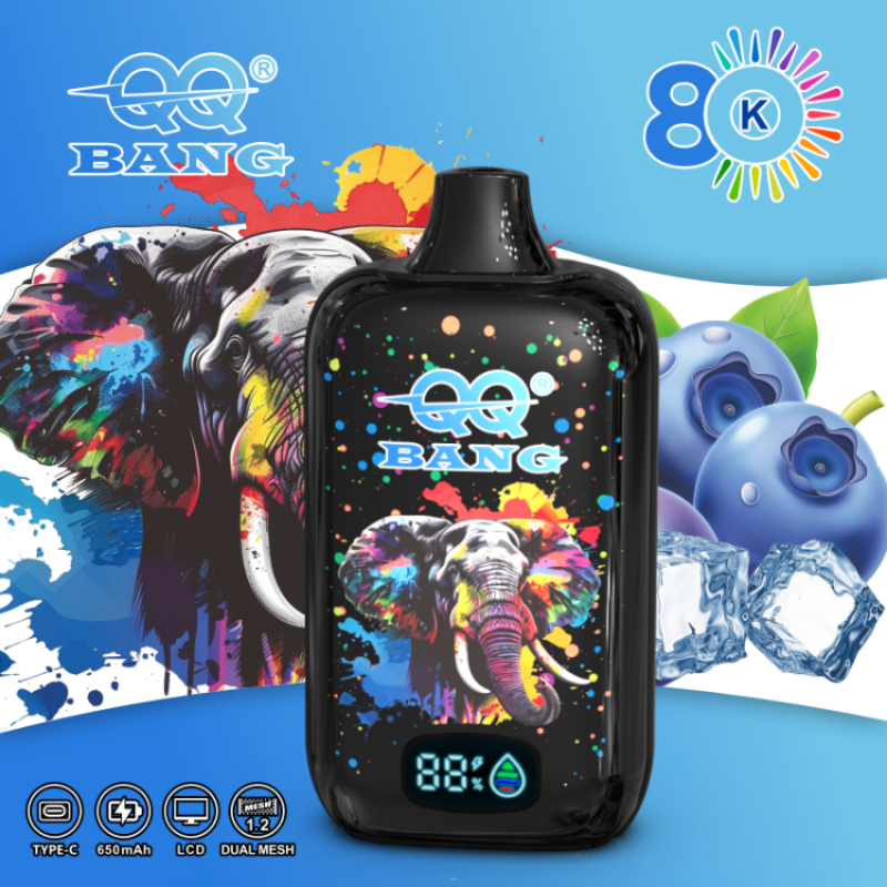 QQBANG 80K puffs-blueberry ice