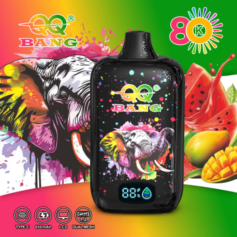 QQBANG 80K puffs-stawberry mango watermelon