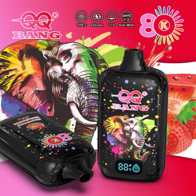QQBANG 80K puffs-strawberry watermelon
