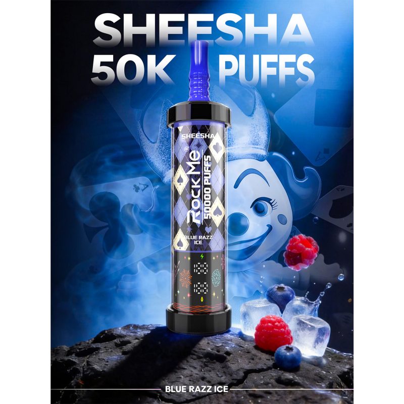 Rock Me 50k puffs-BLUE RAZZ ICE