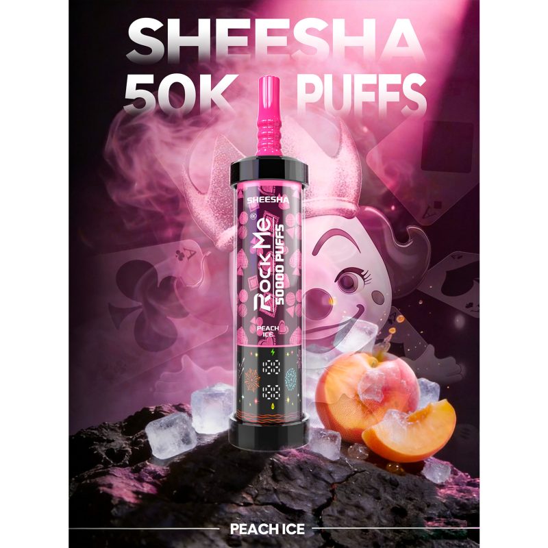 Rock Me 50k puffs-PEACH ICE