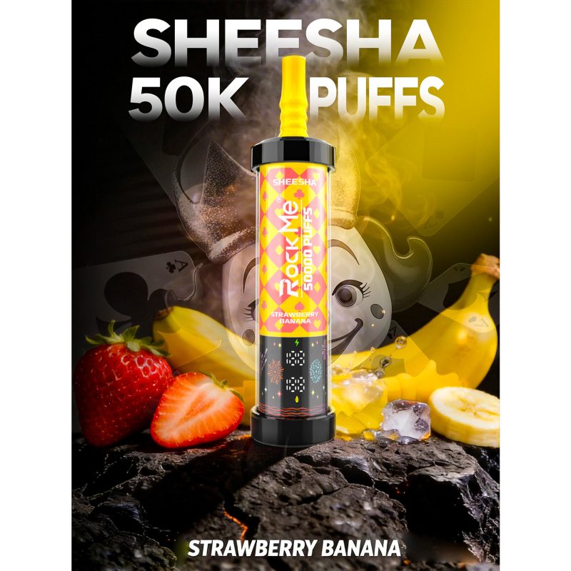 Rock Me 50k puffs-STRAWBERRY BANANA