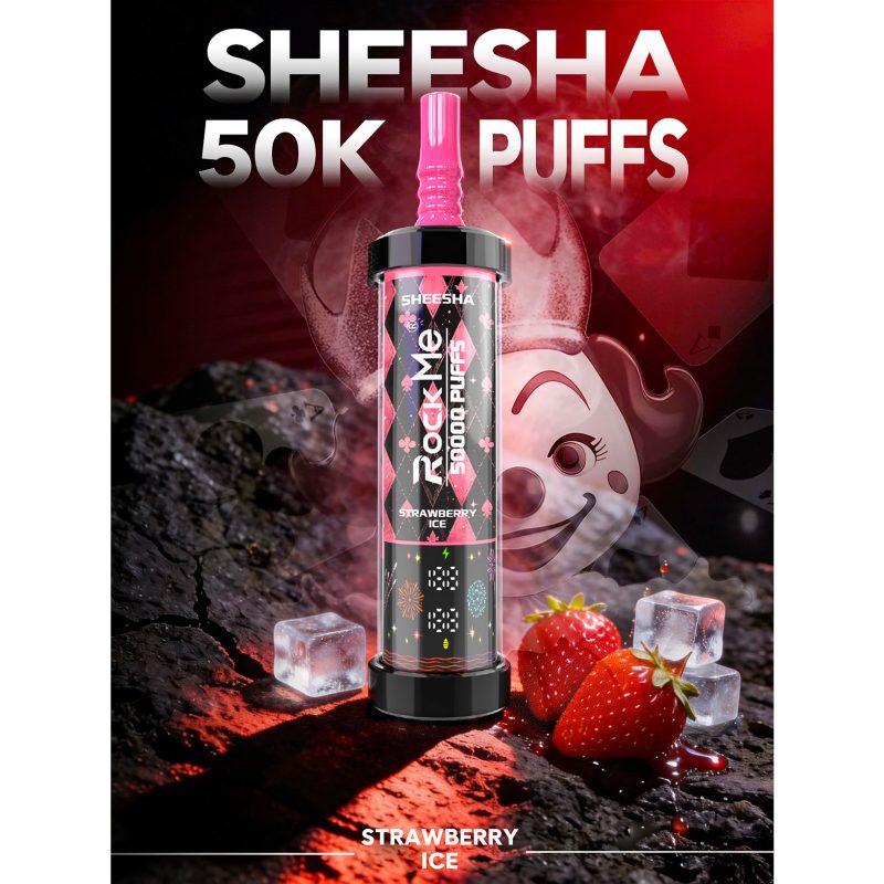 Rock Me 50k puffs-STRAWBERRY ICE