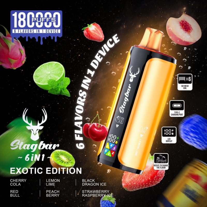 Stag bar 180K Puffs 6 IN 1-Exotic Edition