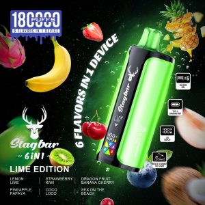 Stag bar 180K Puffs 6 IN 1-Lime Edition