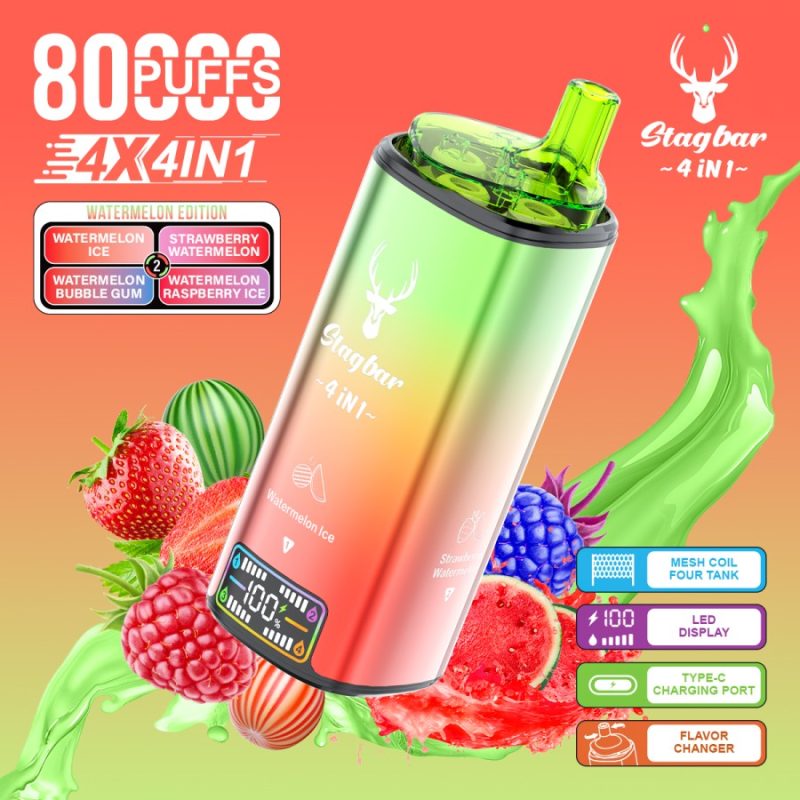Stag bar 80K Puffs-Watermelon Edition