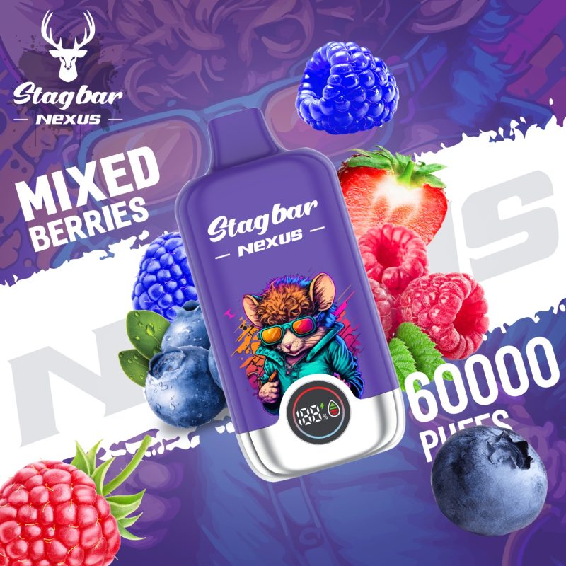 Stag bar Nexus 60K Puffs-MIXED BERRIES