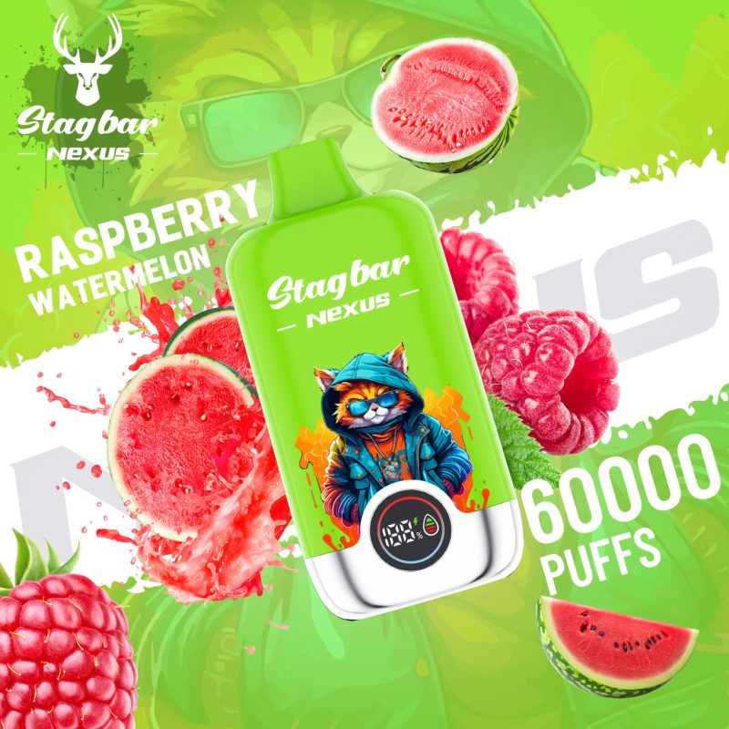Stag bar Nexus 60K Puffs-RASPBERRY WATERMELON