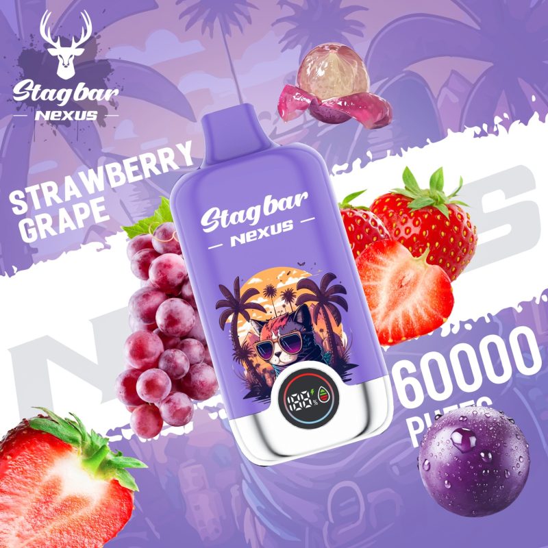 Stag bar Nexus 60K Puffs-STRAWBERRY GRAPE
