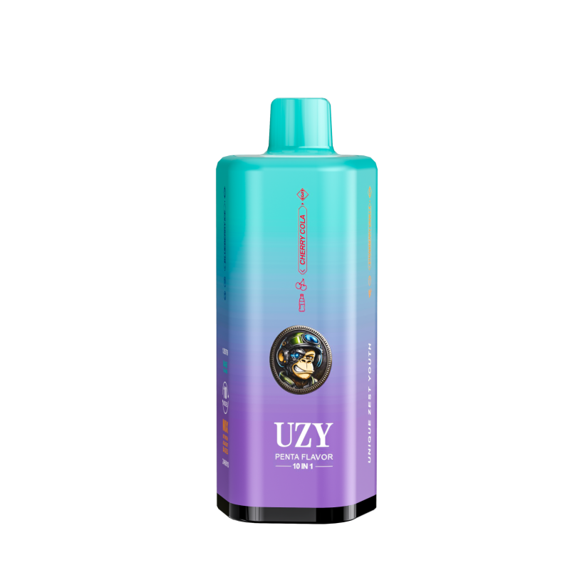 UZY PENTA FLAVOR 10 IN 1 500K-Blueberry Ice & Cherry Cola & Strawberry Vanilla & Lemon Cherry&Mango Peach