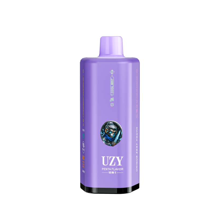 UZY PENTA FLAVOR 10 IN 1 500K-Strawberry Watermelon & Cool Mint & Blue Razz Ice & Blackcurrant Ice&Strawberry Ice