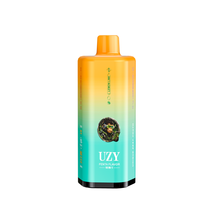 UZY PENTA FLAVOR 10 IN 1 500K-Watermelon Ice & Lemon Lime & Sour Mango Ice & Kiwi Melon Ice&Two Apple