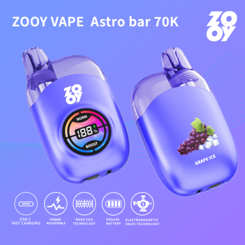 ZOOY Astro bar 70k - GRAPE ICE