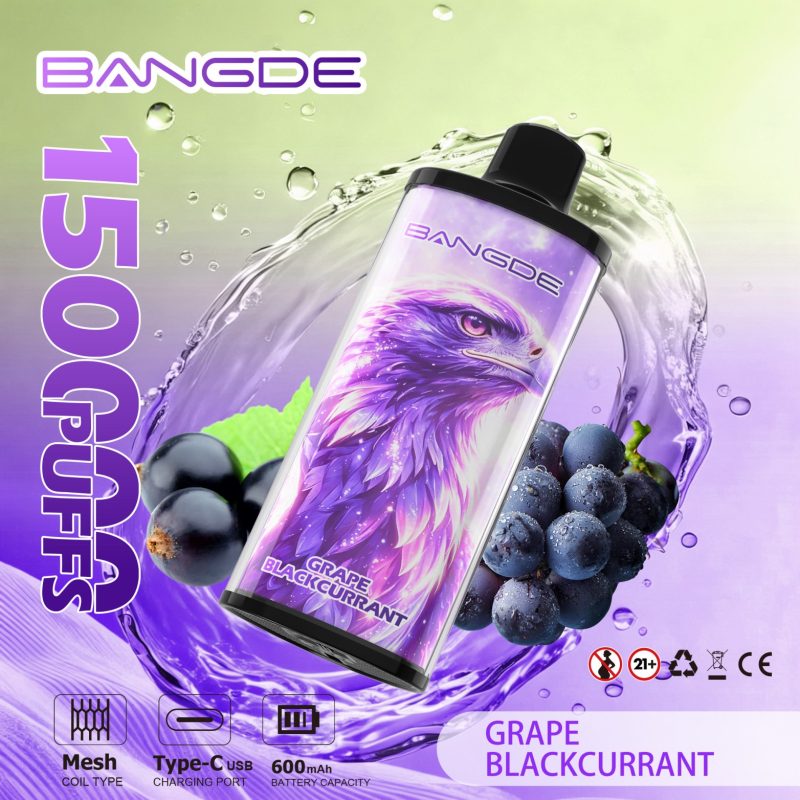 BANG DE 150000 PUFFS-GRAPE BLACKCURRANT BANG DE 150000 PUFFS-GRAPE BLACKCURRANT