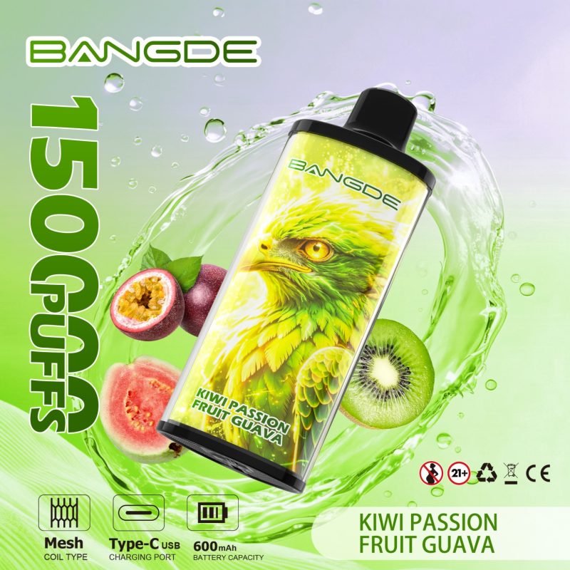 BANG DE 150000 PUFFS-KIWI PASSIONFRUIT GUAVA BANG DE 150000 PUFFS-KIWI PASSIONFRUIT GUAVA