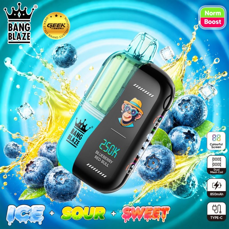 BNAG BLAZE 250K puffs-Blueberry Red Bull